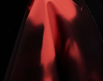 Thermochromic Fabric, Black Change to Red, Dark Brown Change to red, Leather Fabric, Creative Temperature Sense of Color Fabric
