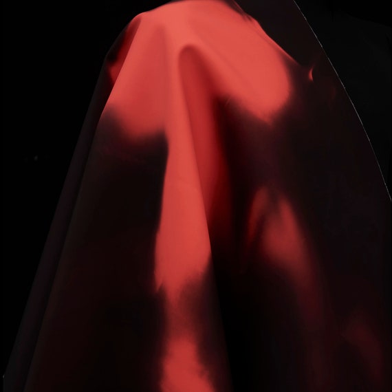 Thermochromic Fabric, Black Change to Red, Dark Brown Change to red, Leather Fabric, Creative Temperature Sense of Color Fabric
