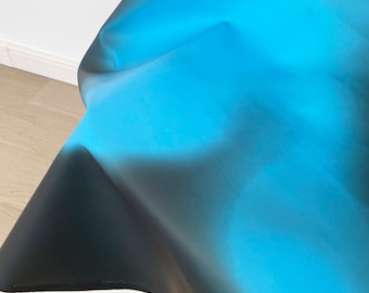 Thermochromic Fabric, Dark Black Change to Blue, Color Changeable Fabric, Leather Fabric, Creative Temperature Sense of Color Fabric