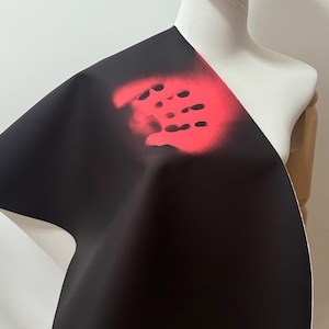 Thermochromic Fabric, Dark Brown to Orangered, Color Changeable Fabric, Leather Fabric, Creative Temperature Sense of Color Fabric
