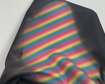 Thermochromic Fabric, Black to Iridescence, Color Changeable Fabric, PU Leather Fabric, Creative Temperature Sense of Color Fabric