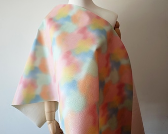 Multi-colored PU Leather, Leather Fabric, Creative Color Fabric