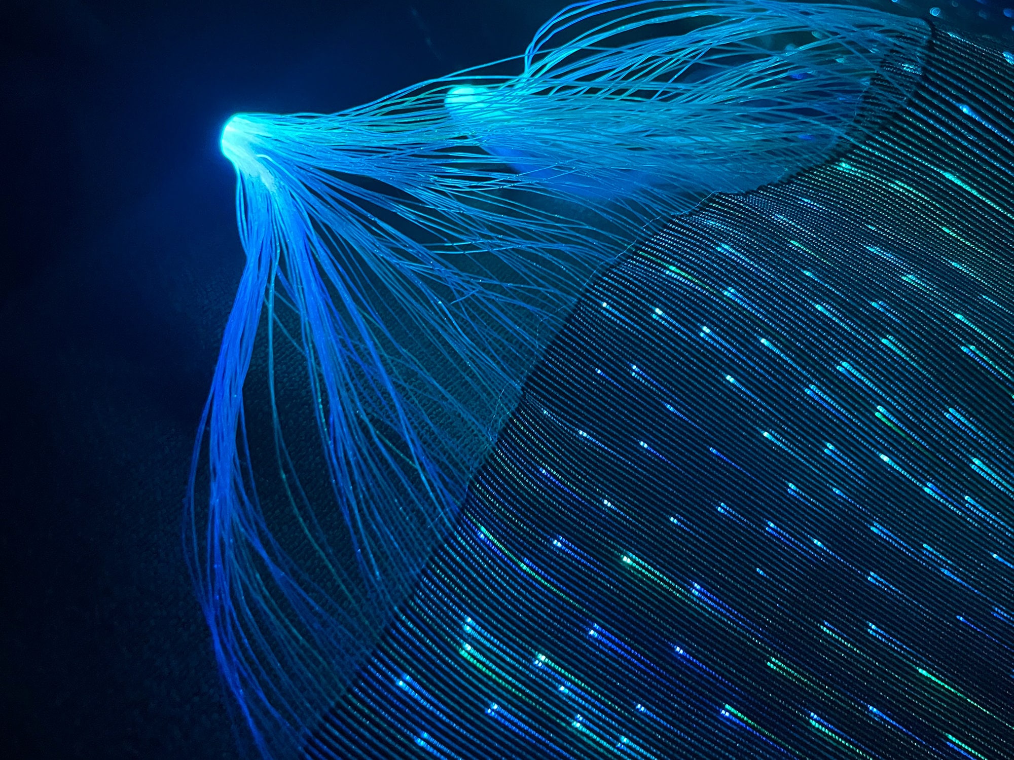 Optical Fiber Fabric, Luminous Fabric, Fiber Optic Fabric, Fiber Optic