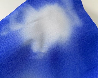 Blue Canvas Fabric, Thermochromic Fabric, Blue change to White Fabric, Drill Fabric, Heat-reactive fabric, Heat Sense of Color Fabric