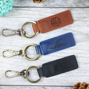 Personalized Swim Gifts for Boys - Swimmer Keychain - Swimmer Gift - Swimmer Team Gifts - Senior Night Gift