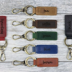 BULK CHRISTMAS Gifts for COWORKERS, Corporate Gifts for Employees with Logo, Employee Gifts, Coworker Gift, Leather Keychain