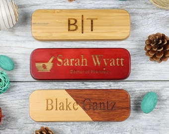 Personalized Wood Pen Set, Engraved Pen Case