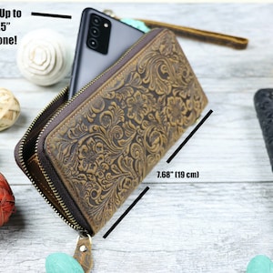 Cartera para iPhone, Funda de cuero para iPhone, iPhone 13 Pro Max, iPhone 13 Pro, iPhone 13, iPhone 13 mini, iPhone 13 Pro Max, 13 / Funda de flores /