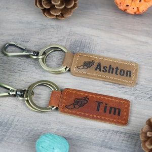 Track Keychains Track & Field Personalized Keychain / Keyring / Bag Tag / Name Tag ...