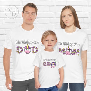 Playeras de unicornio para familia store