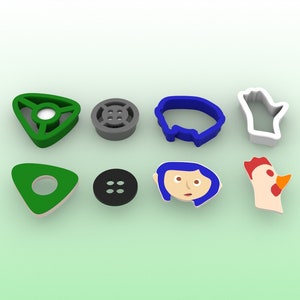 Coraline Inspired Cookie Cutter Set