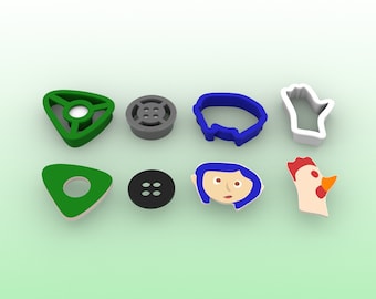 Coraline Inspired Cookie Cutter Set