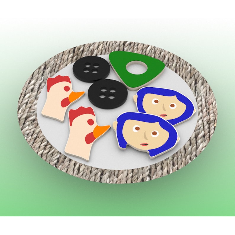 Coraline Inspired Cookie Cutter Set image 5
