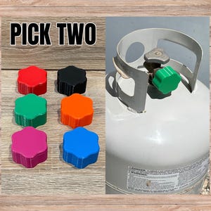 Propane Tank / Cylinder Cap Covers, Threaded - Set of 2