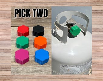 Propane Tank / Cylinder Cap Covers, Threaded - Set of 2