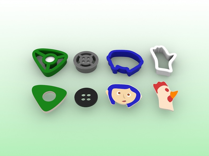 Coraline Inspired Cookie Cutter Set image 1