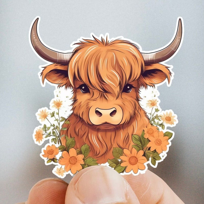 Cute Cow Print Stickers - Etsy