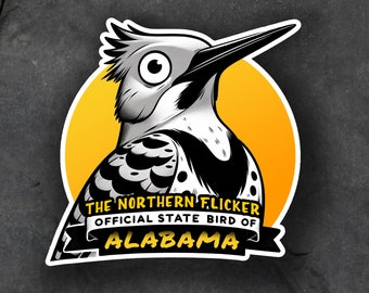 Alabama State Bird Sticker - Funny Animal Stickers - Perfect for Birdwatchers and meme lovers, Laptops, Journals, and Water Bottles