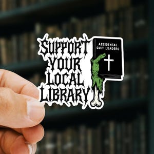 Death Metal Sticker, Support Your Local Library, Bleghssed Sticker, Heavy Metal, Black Metal Band Logo, Metalcore Car Decal