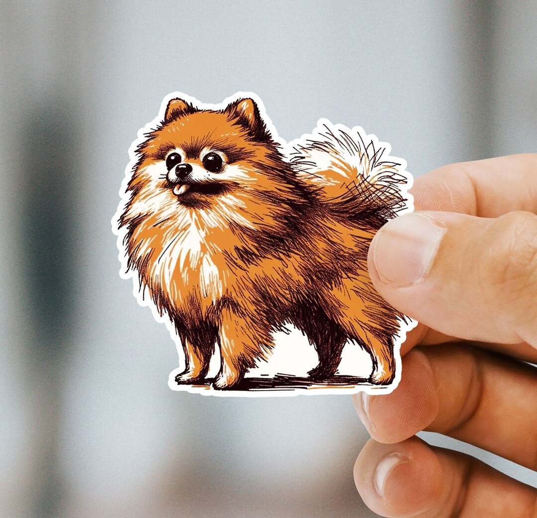 Car Window Decal For Dog Lovers Pomeranian On Board Car Sticker ...