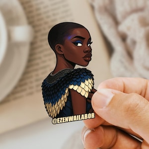 African Queen Vinyl Sticker | Afrocentric Car Decal | Melanin Beauty Gift | Black Pride
