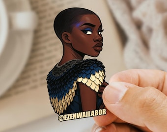African Queen Vinyl Sticker | Afrocentric Car Decal | Melanin Beauty Gift | Black Pride