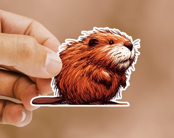 Cute little Beaver Sticker