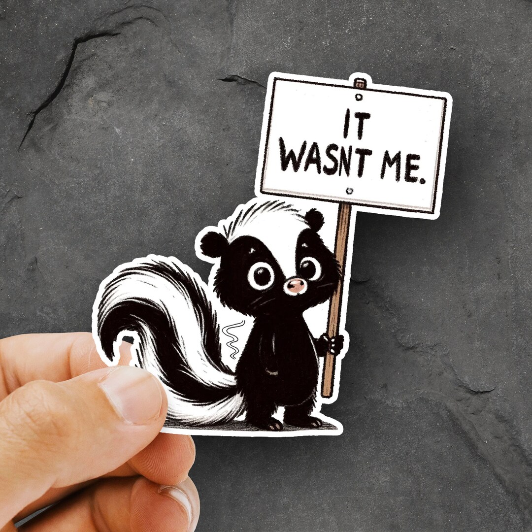 Skunk Sticker Cute Skunk Sticker - Quirky