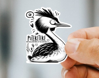 pūteketeke Bird Sticker - Funny Animal Stickers - Perfect for Birdwatchers and meme lovers, Laptops, Journals, and Water Bottles