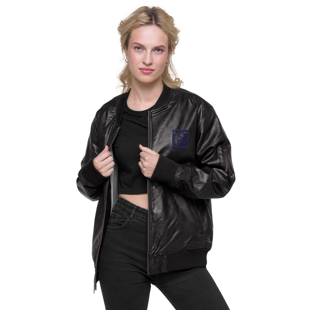 Leather Bomber Jacket the Reserve at Creekside 1 - Etsy