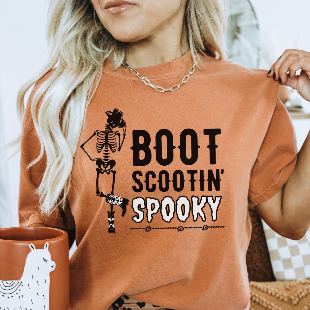 Boot Scootin' Spooky Tshirt Country Western Halloween Etsy