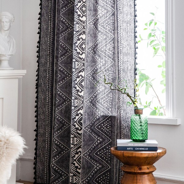 Boho Curtains Etsy