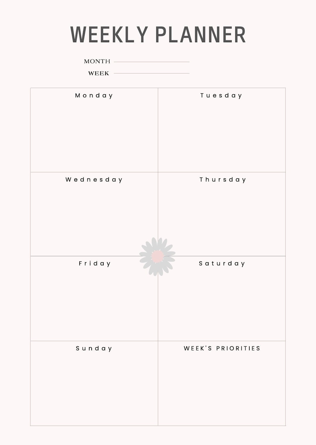 Digital Weekly Planner Etsy Digital Weekly Planner Etsy