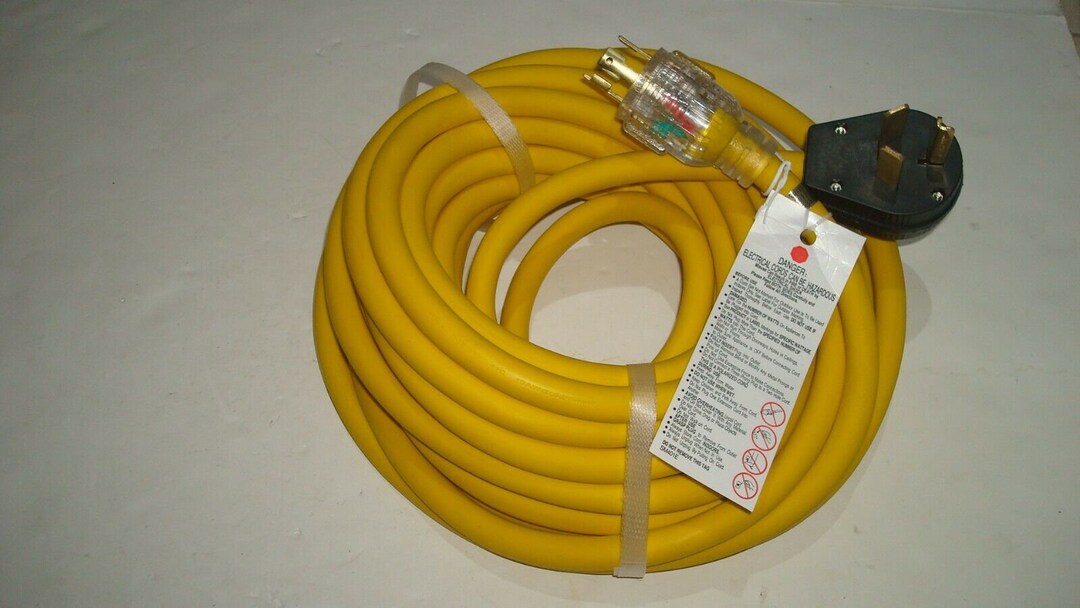 Extension Cords 20 Feet, 250 Volts, L1430p, 1030p Works Generator to