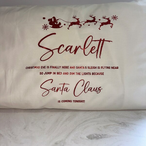 Christmas Pillowcase Etsy UK