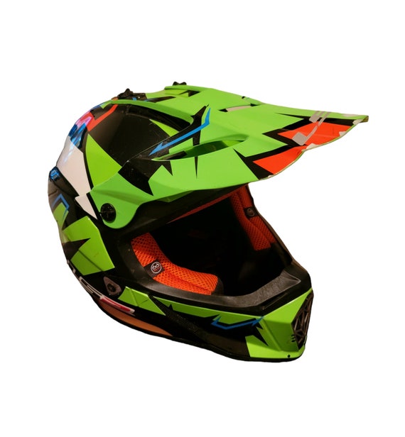 Casco LS2 Fast Medium Verde Naranja Etsy Espana