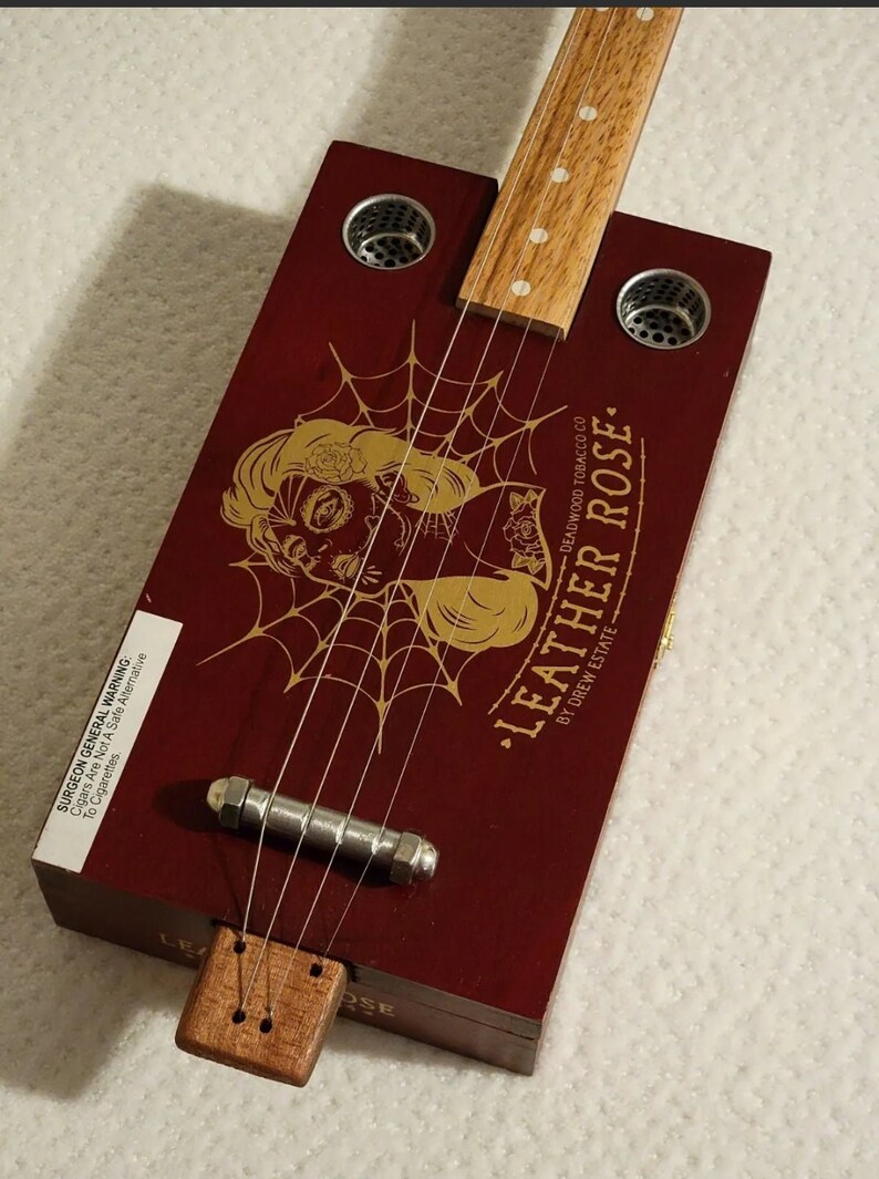 Acoustic Cigar Box Guitar Etsy
