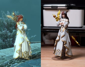 FFXIV Custom Character Statue