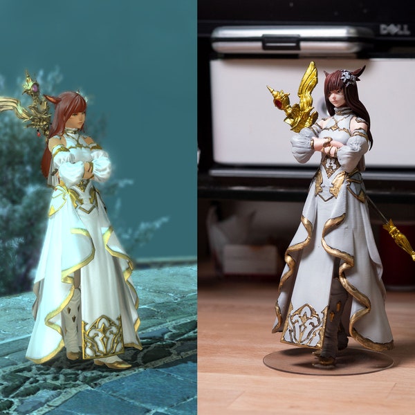 FFXIV Custom Character Statue