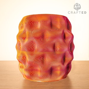 FIRE – Vaso di design moderno dalle linee fluide, Made in Italy