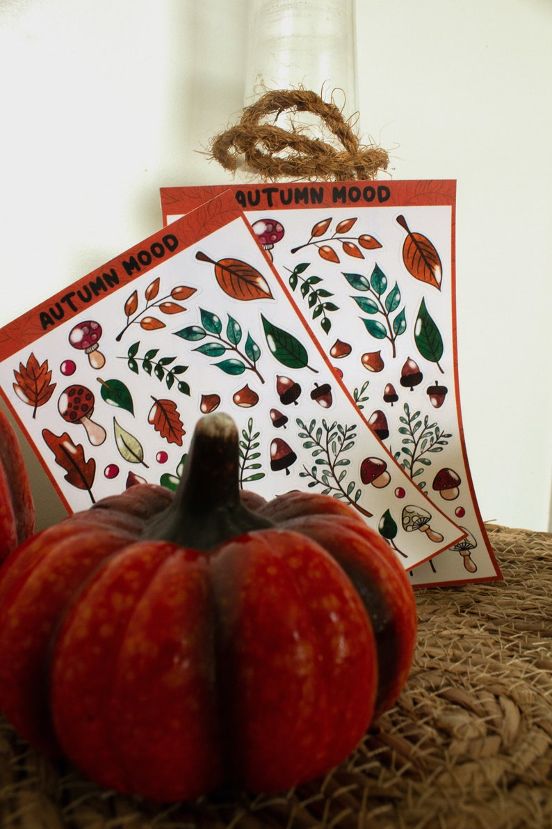 Autumn Pack 70 Stickers 3 Sticker Boards Sticker Boards Etsy