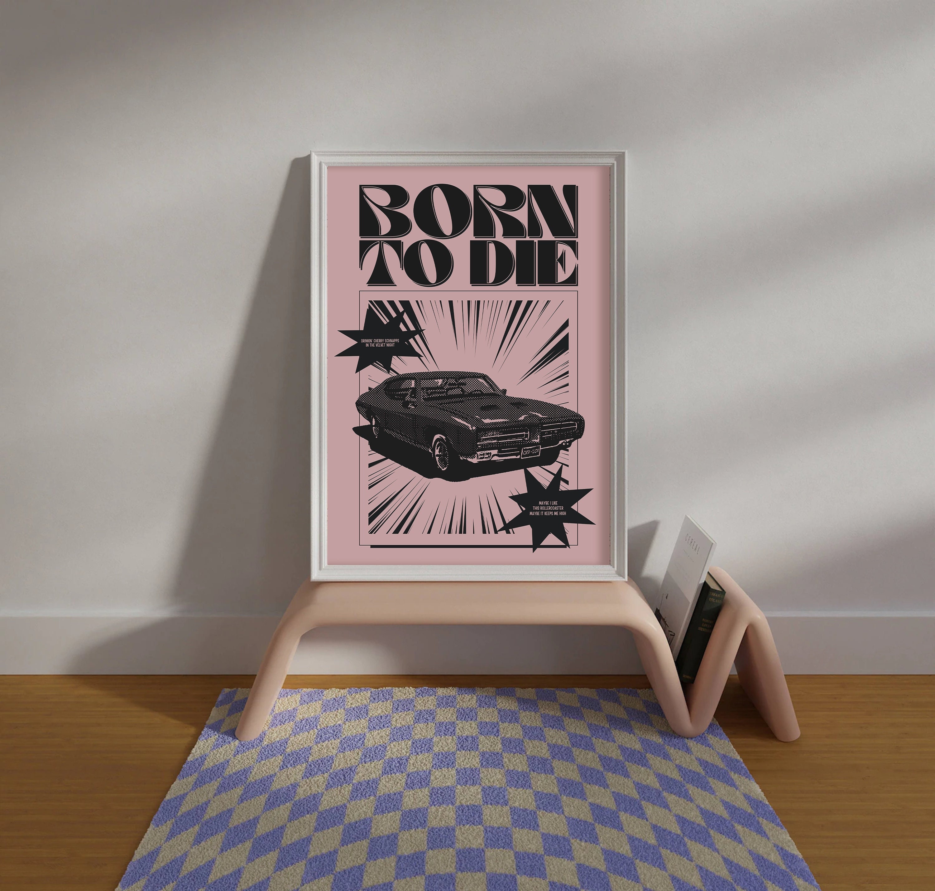 Lana Del Rey Poster, Dorm Decor For College Girls, Bar Cart Prints Poster