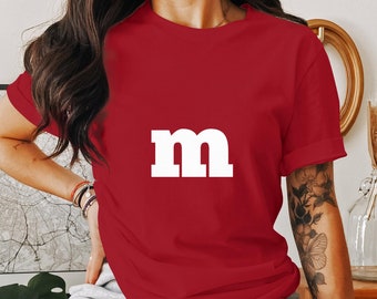 Colorful M&M's Candy Fan T-Shirt, Unisex Graphic Tee, Sweet Snack Lover Shirt, Casual Comfortable Cotton Top, Gift for Candy Enthusiasts
