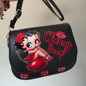 Cherry Betty Boop Bedazzled handbag Pre order