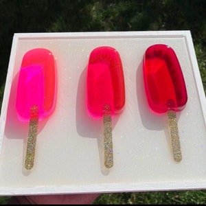 Popsicle Art|Resin 3D Wall Art|Popsicle Art|Visual Art|Food Art|Colorful Art|Sculpture Wall Art|Ombre|Candy Art|Statement Art|NurseryArt|3D