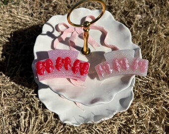 Flirt Strikklauwclip|Klauwclip|Coquette|Hars strikklauwclip | Cadeaus voor bruidsmeisje| Haarclip strik|Coquette-haaraccessoires