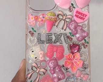 Funda para iPhone Junk Bow/Funda para iPhone Coquette Bow Junk/Funda para iPhone/Purpurina/iPhone 9 X XR 11 12 13/Fundas para teléfono/Funda Junk con purpurina/Funda Junk/