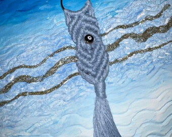 Macramé Sleutelhanger
