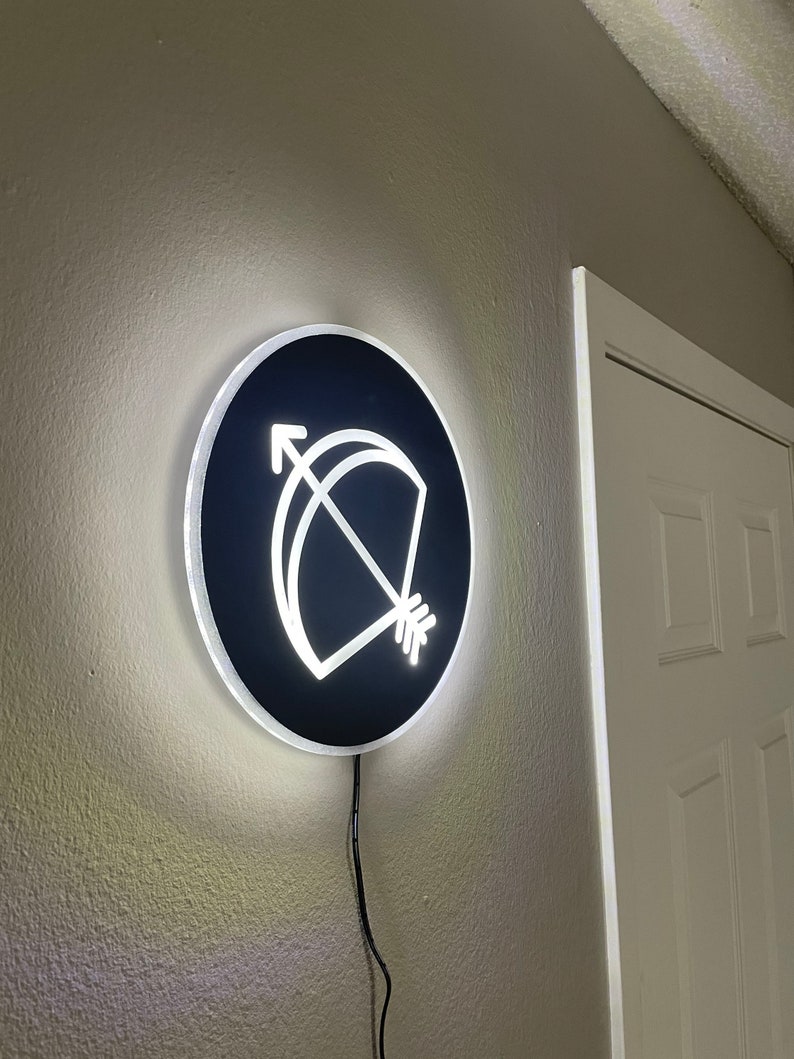 Sagittarius, Led Wall Sign, Archer, Centaur, Edge Lit Acrylic ...