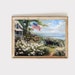 Coastal Roses Garden Art Print, American Flag Summer Wildflowers ...